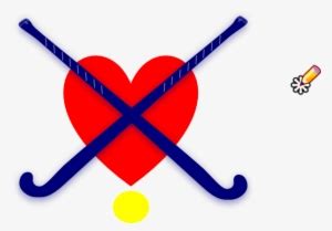 Field Hockey Stick Heart - 600x418 PNG Download - PNGkit