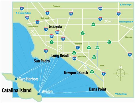 Catalina island Map California | secretmuseum