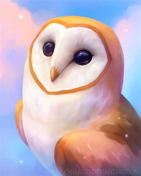 Barn owl by Chiakiro | Owls drawing, Barn owl art, Barn owl