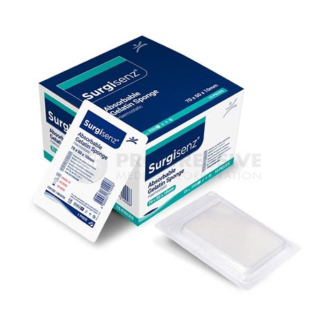 Surgisenz Absorbable Gelatin Sponge – Progressive Medical Corporation