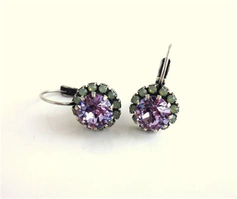 Swarovski crystal Vintage style earrings drop by SiggyJewelry