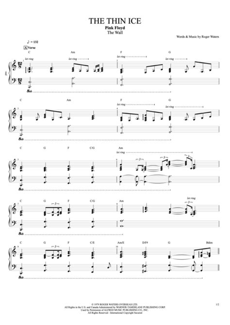 The Thin Ice Tab by Pink Floyd (Guitar Pro) - Full Score | mySongBook