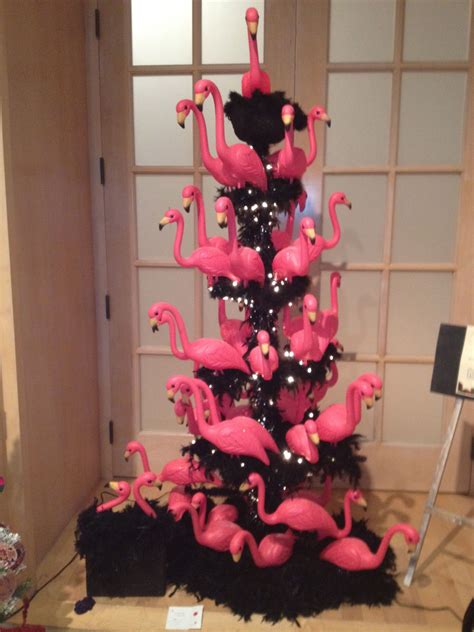 Festive Flamingo Christmas Tree Decor