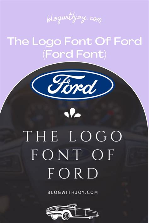 The Logo Font Of Ford (Ford Font) in 2021 | Logo fonts, Blog font, Brands logos