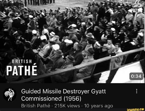 BRITISH PATHE Guided Missile Destroyer Gyatt Commissioned (1956) British Path 215K views 10 ...