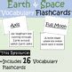Earth and Space Vocab Flashcards- Front to Back by Science Time with Mrs Harris