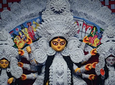 Close Up Photo of Maa Durga at Durga Puja Festival in India · Free Stock Photo