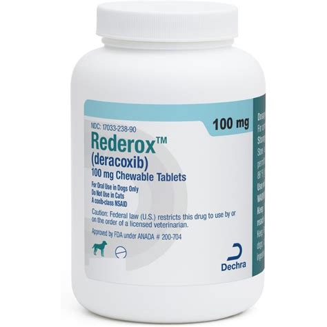 REDEROX (Deracoxib) Chewable Tablets for Dogs, 100 mg, 1 tablet - Chewy.com