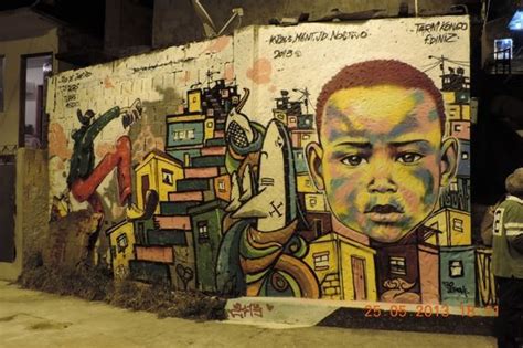 Beautiful Graffiti on the top of Favela Vidigal #Riodejaneiro ... uk ...