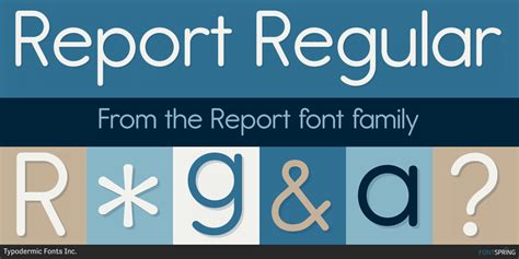 Similar Fonts To Report | Fontspring