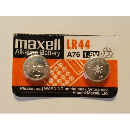 Maxell Batteries LR44 (A76, AG13) Alkaline Button Size Battery (Pack of 2) - Walmart.com