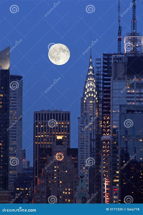 The New York City skyline stock photo. Image of city, full - 3171226