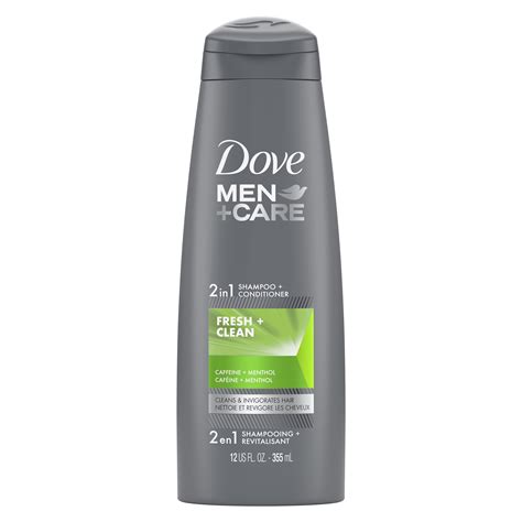 Dove Men+Care Fortifying 2 in 1 Shampoo and Conditioner Helps Strengthen and Nourish Hair Fresh ...