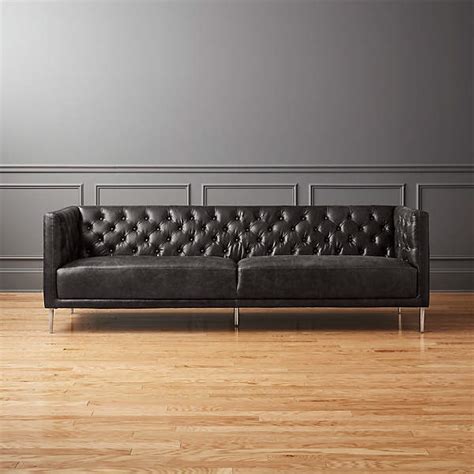 Modern Black Tufted Sofa - Sofa Design Ideas