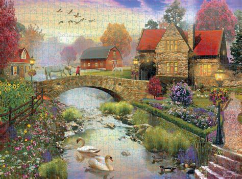 Spin Master - Cardinal Games Artist David MacLean 1000 Piece Adult Jigsaw Puzzle Homestead