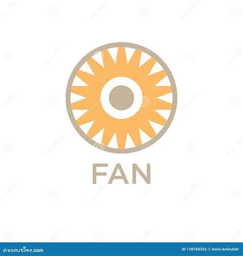 Vector Illustration Design Fan Logo Company Stock Vector - Illustration of modern, creative ...