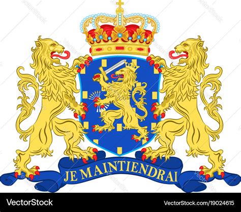 Coat arms netherlands Royalty Free Vector Image