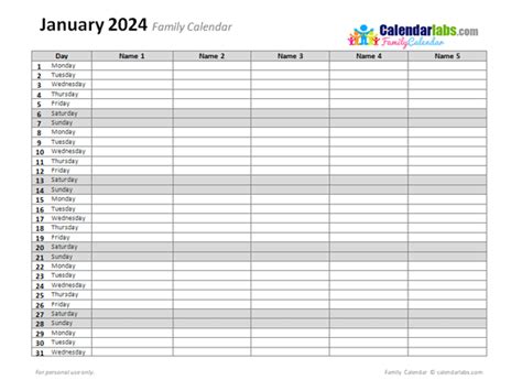 2024 Planning Calendar Template - Luci Simona