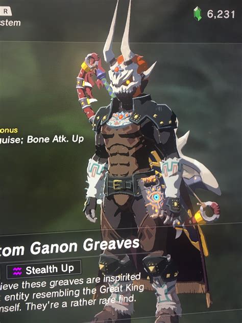 The Phantom Ganon armour set looks so sick… omg : r/Breath_of_the_Wild