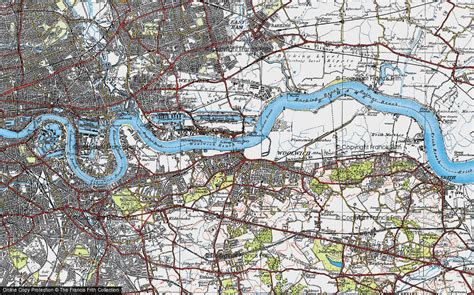 Historic Ordnance Survey Map of Woolwich, 1920