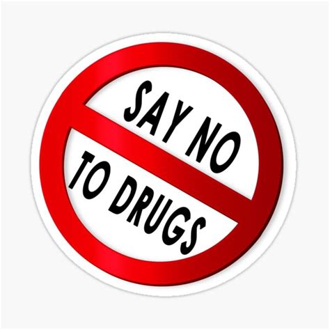 "Say NO to drugs" Sticker by abdoh9920 | Redbubble