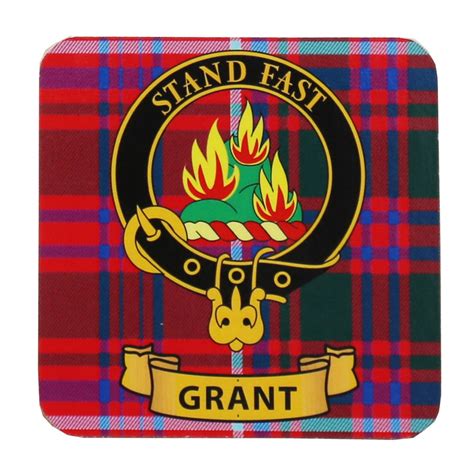 Clan Crest Drink Coaster - Grant – Tartantown Ltd.