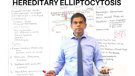 HEREDITARY ELLIPTOCYTOSIS - Quick Review - By Pramil Cheriyath MD - YouTube