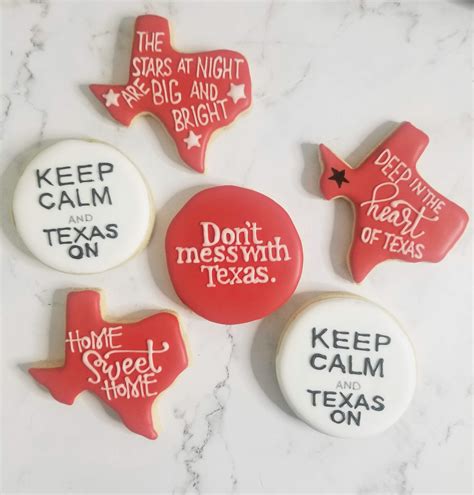 Texas Themed Decorated Sugar Cookies - Etsy