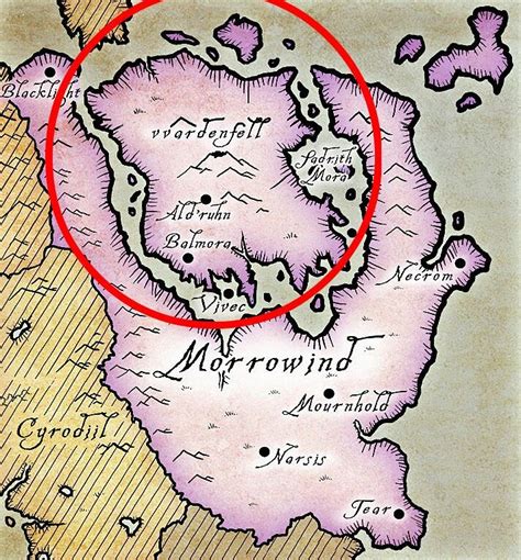 Red Mountain erruption radius | Map, Elder scrolls lore, Elder scrolls