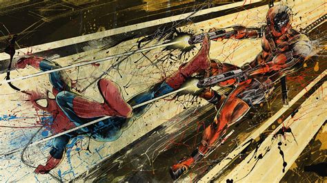 Spiderman vs Deadpool HD Wallpapers and Backgrounds