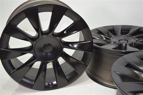 20” Tesla Model Y Induction Factory OEM Original Wheels Rims Black 20 ...