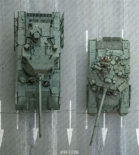 T14 vs T90 birds eye view. The Armata is massive.[1435x1600] | Tanks ...