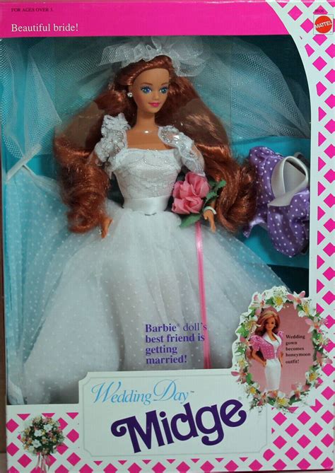 1991 Wedding Day Midge | Midge barbie, Wedding day, Barbie