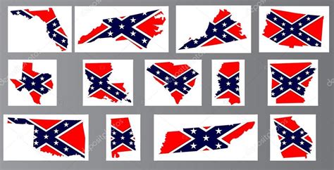 Confederate Flag Maps Stock Vector Image by ©BigAlBaloo #85729300