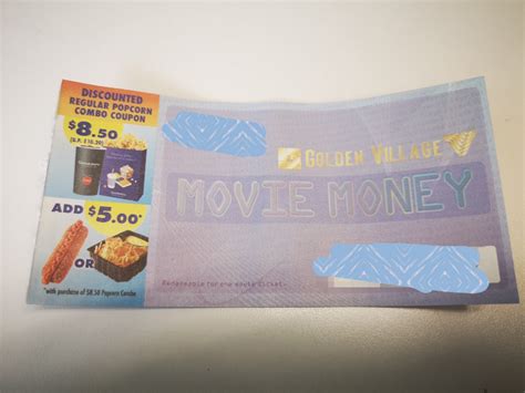 Golden village movie ticket, Tickets & Vouchers, Vouchers on Carousell