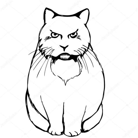 Sad Cat Drawing at GetDrawings | Free download