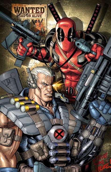 Deadpool Cable art by Eric Ninaltowski | Deadpool art, Deadpool, Cable marvel