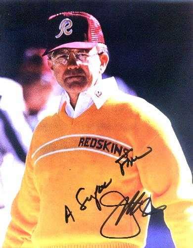 Joe Gibbs autographed 8x10 Photo (Washington Redskins)