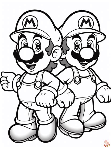 Luigi Coloring Pages Printable