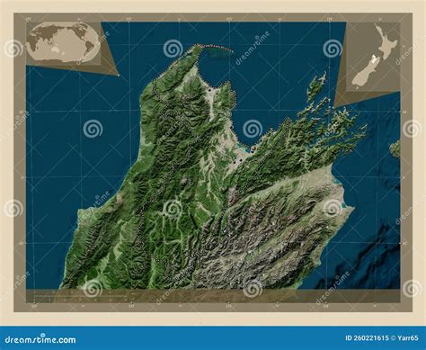 Nelson, New Zealand. High-res Satellite. Major Cities Stock Image ...