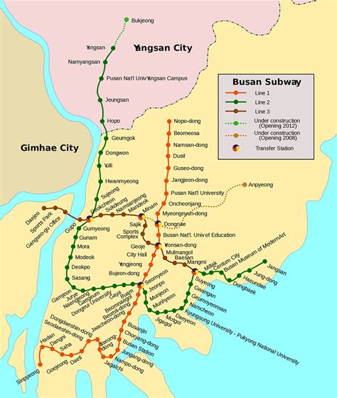 แจกฟรี แผนที่รถไฟใต้ดินเมืองปูซาน Busan subway map | คู่มือเที่ยวเกาหลีด้วยตัวเอง – Chillout Korea