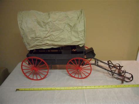 Vintage 'Marx Toys Johnny West Covered Wagon..