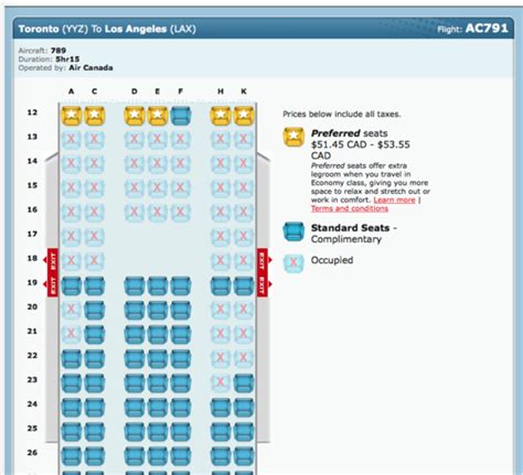 Boeing 787 8 Dreamliner Seat Map Air Canada | Brokeasshome.com