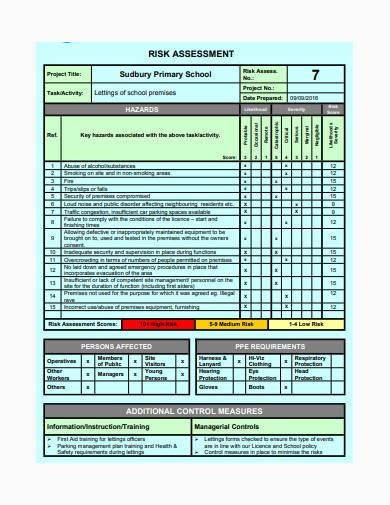 Free Construction Risk Assessment Template - FREE PRINTABLE TEMPLATES