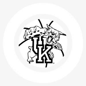 Kentucky Wildcats Logo Black And White - Uk Basketball Coloring Page PNG Image | Transparent PNG ...