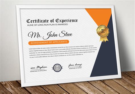 Word Format Certificate Template | Creative Stationery Templates ~ Creative Market