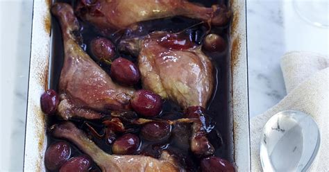 Roast red wine duck with grapes | Australian Women's Weekly Food