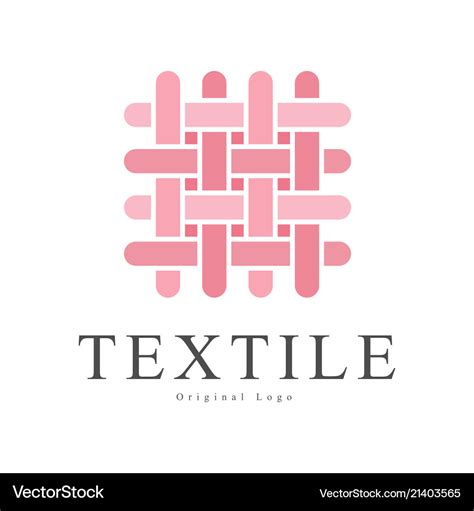 Textile original logo design creative sign Vector Image