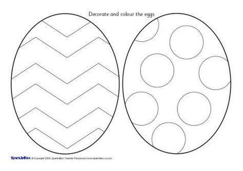 Easter Egg Colouring Sheets (SB1230) - SparkleBox | Coloring easter ...