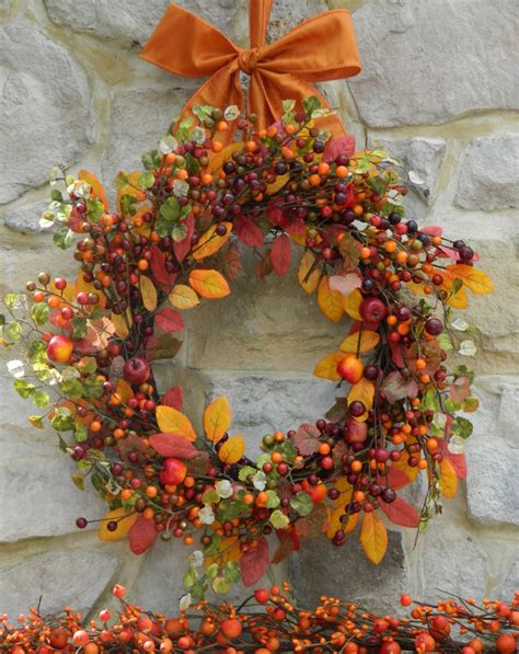 Autumn Berry Wreath Fall Wreath Thanksgiving Wreath - Etsy